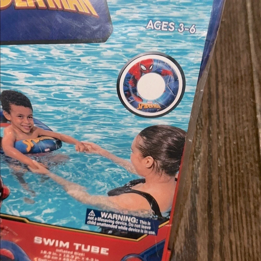 Marvel Spider-Man Kids Swim tube ring - Blue and Red new in package